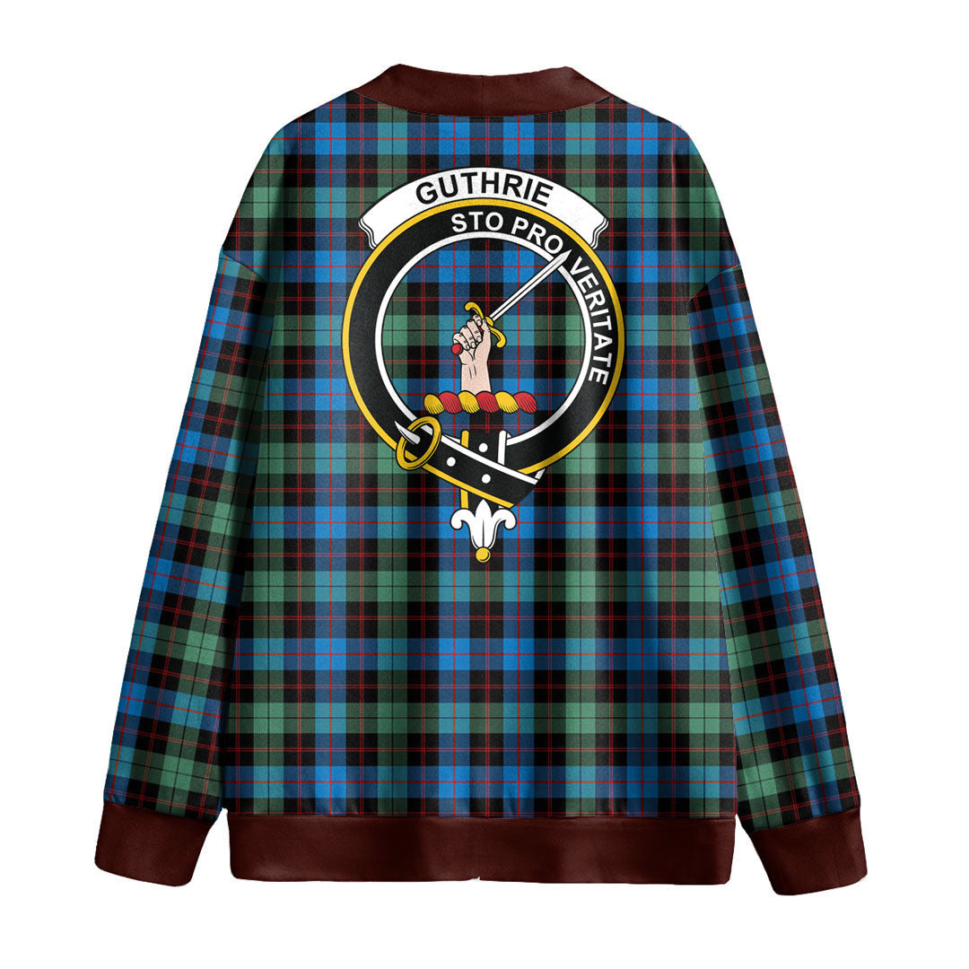 Guthrie Ancient Tartan Crest Knitted Fleece Cardigan