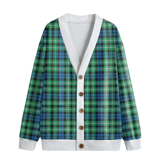 Graham of Montrose Ancient Tartan Plaid Knitted Fleece Cardigan