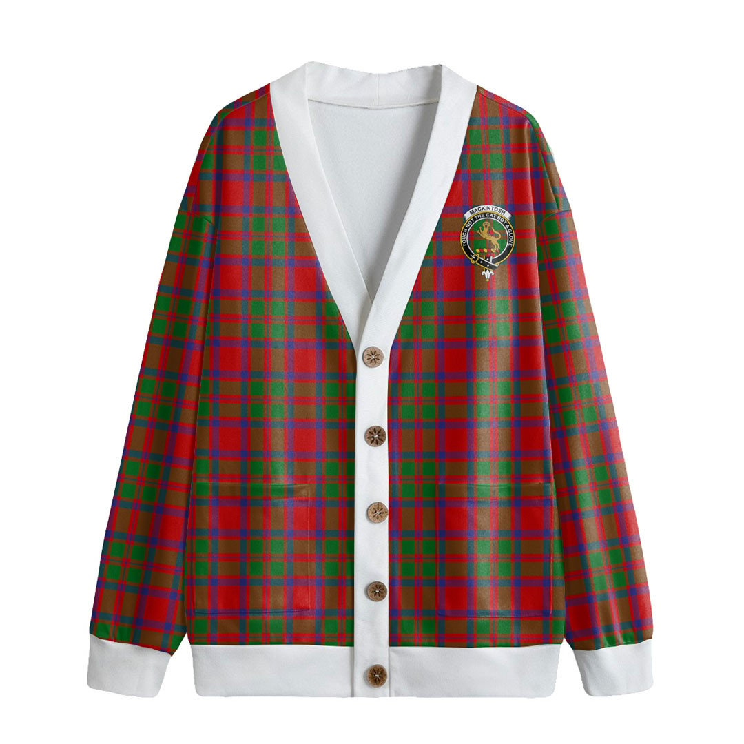 MacKintosh Modern Tartan Crest Knitted Fleece Cardigan