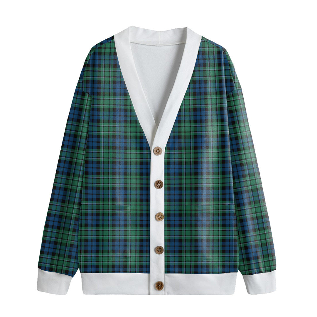 MacCallum Ancient Tartan Plaid Knitted Fleece Cardigan