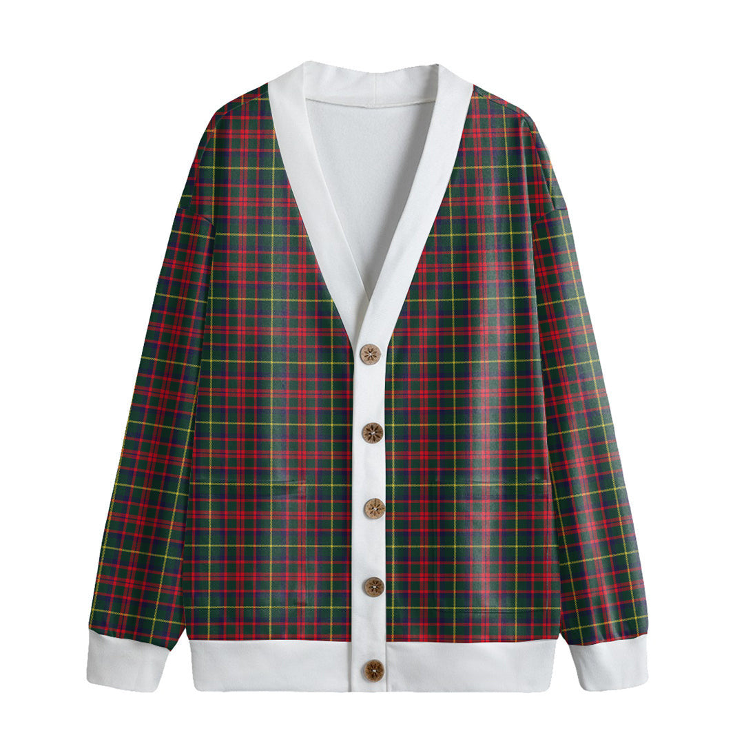 MacKintosh Hunting Modern Tartan Plaid Knitted Fleece Cardigan