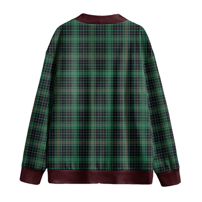 MacAulay Hunting Ancient Tartan Plaid Knitted Fleece Cardigan