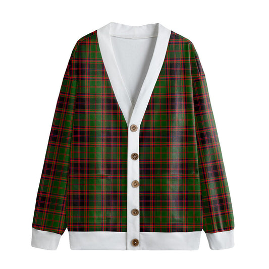 Buchan Modern Tartan Plaid Knitted Fleece Cardigan