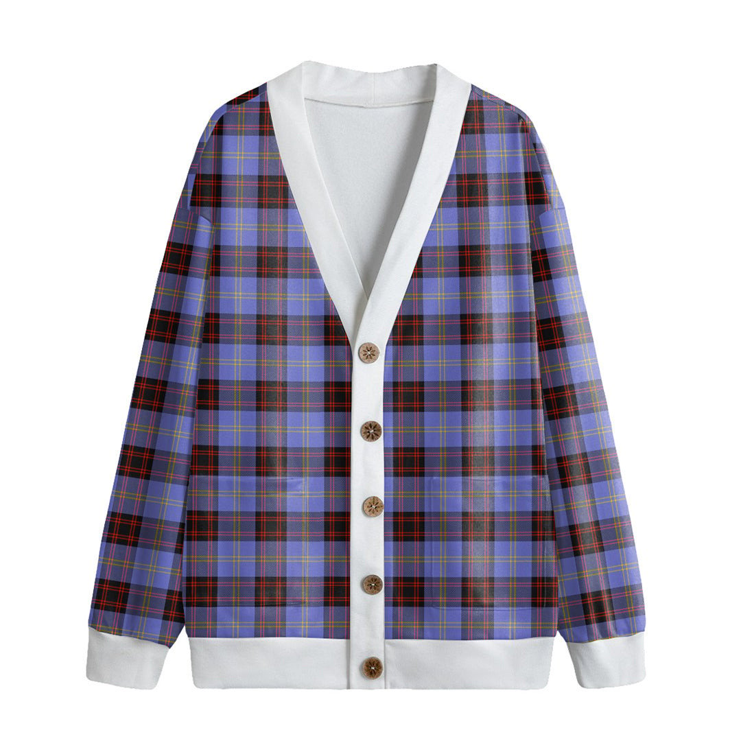 Rutherford Tartan Plaid Knitted Fleece Cardigan