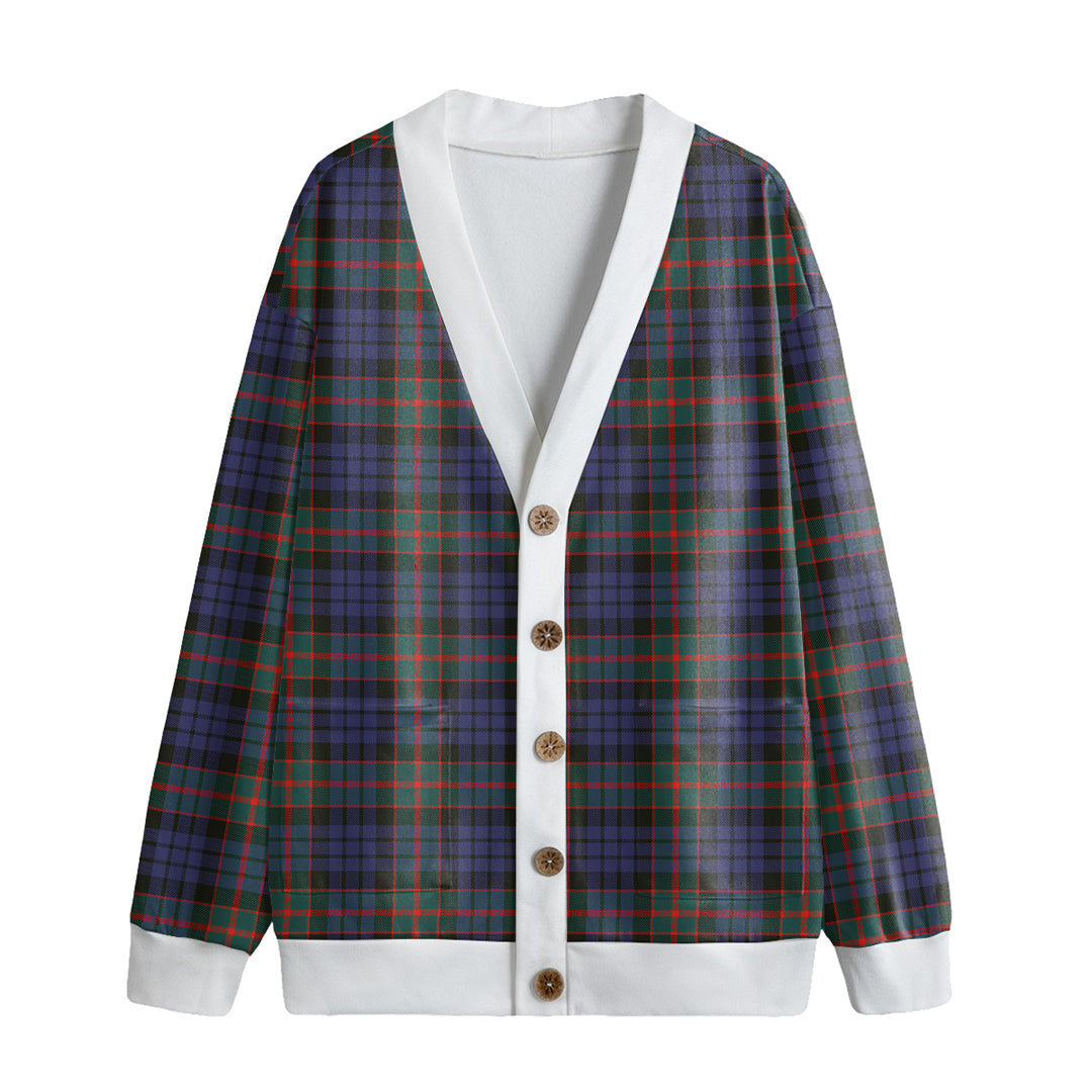 Fletcher of Dunans Tartan Plaid Knitted Fleece Cardigan