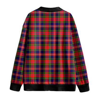 MacPherson Modern Tartan Plaid Knitted Fleece Cardigan