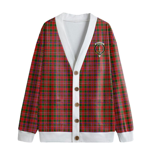 MacAlister Modern Tartan Crest Knitted Fleece Cardigan