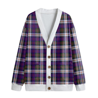 MacDonald Dress Modern Tartan Plaid Knitted Fleece Cardigan