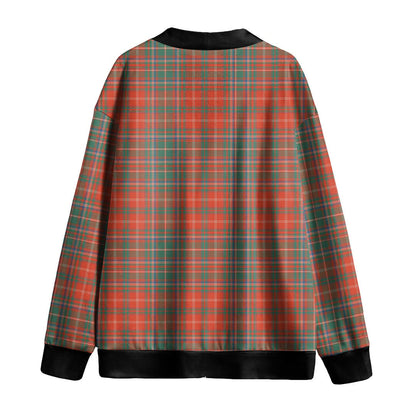 MacDougall Ancient Tartan Plaid Knitted Fleece Cardigan