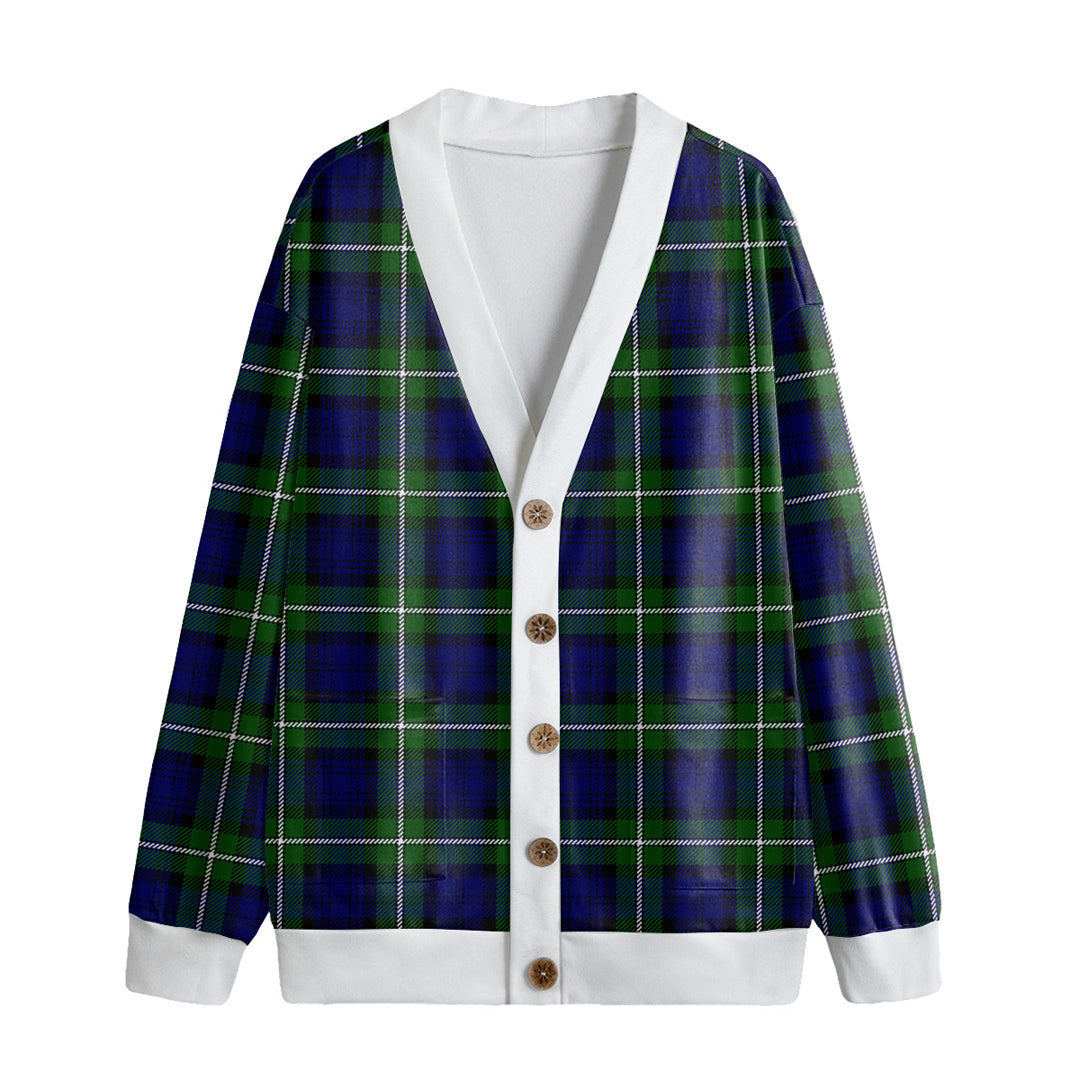 Forbes Modern Tartan Plaid Knitted Fleece Cardigan