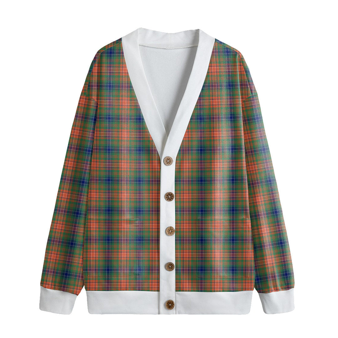 Wilson Ancient Tartan Plaid Knitted Fleece Cardigan