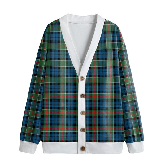 Colquhoun Ancient Tartan Plaid Knitted Fleece Cardigan