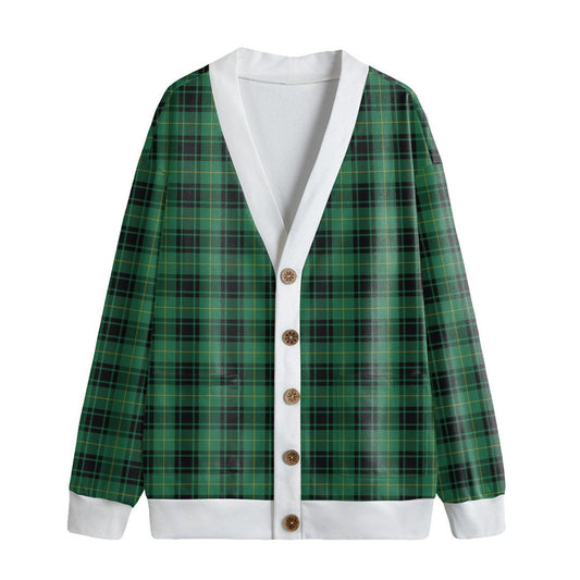 MacArthur Ancient Tartan Plaid Knitted Fleece Cardigan