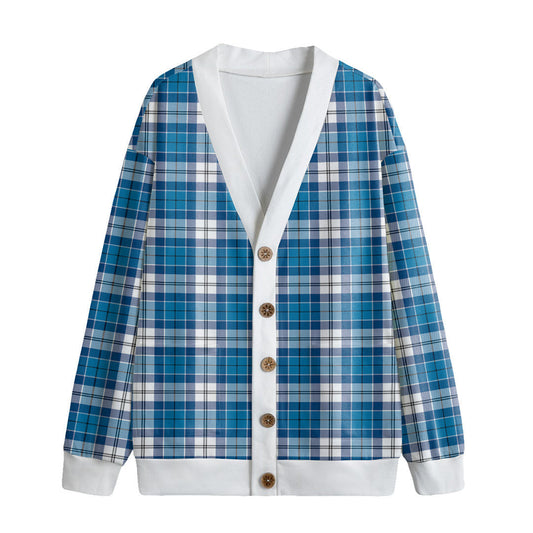 Roberton Tartan Plaid Knitted Fleece Cardigan