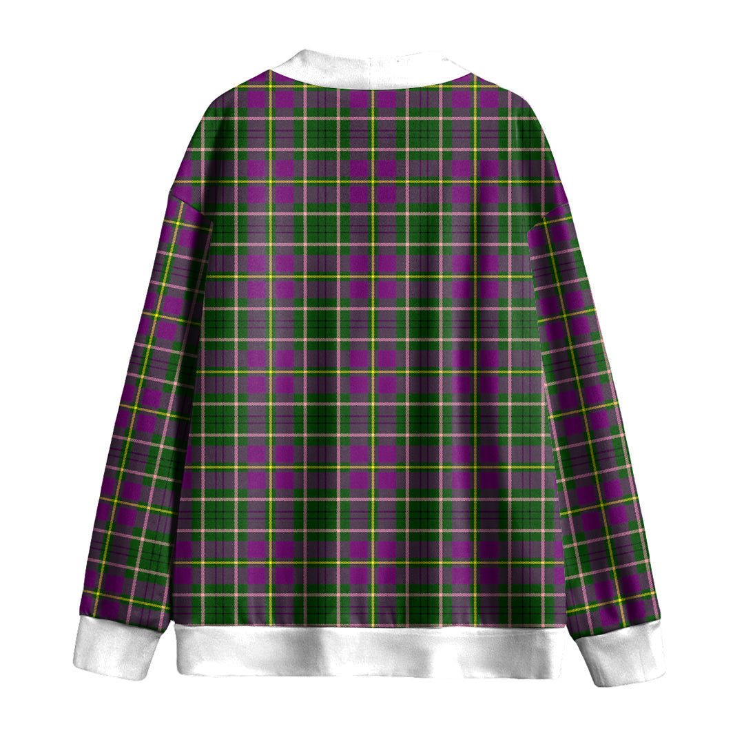 Taylor Tartan Plaid Knitted Fleece Cardigan