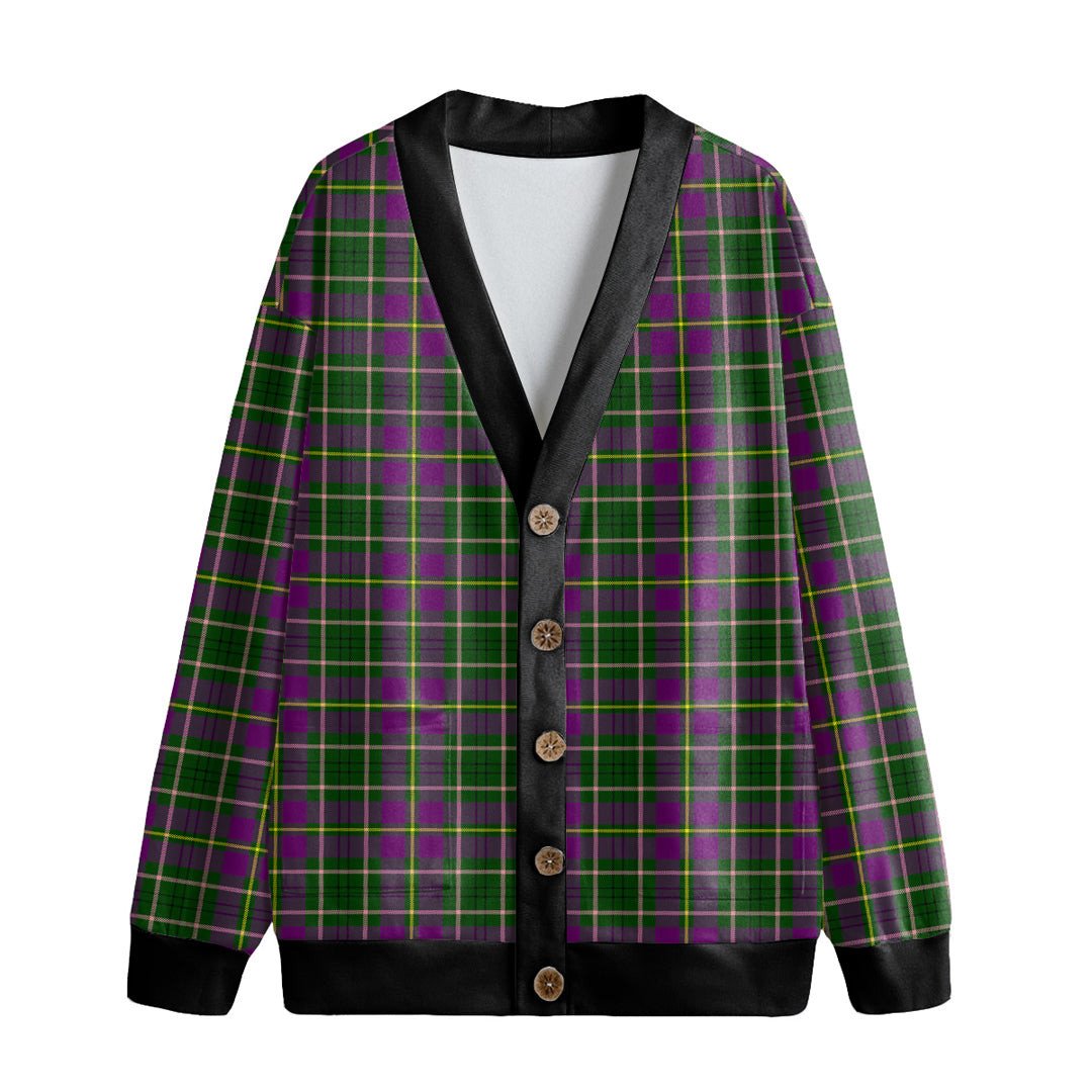 Taylor Tartan Plaid Knitted Fleece Cardigan