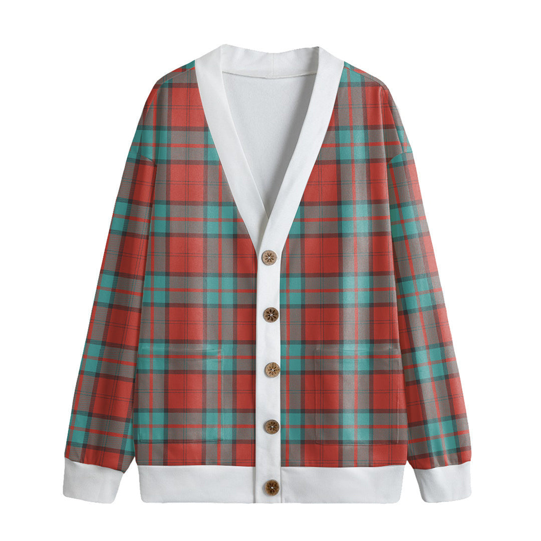 Dunbar Ancient Tartan Plaid Knitted Fleece Cardigan