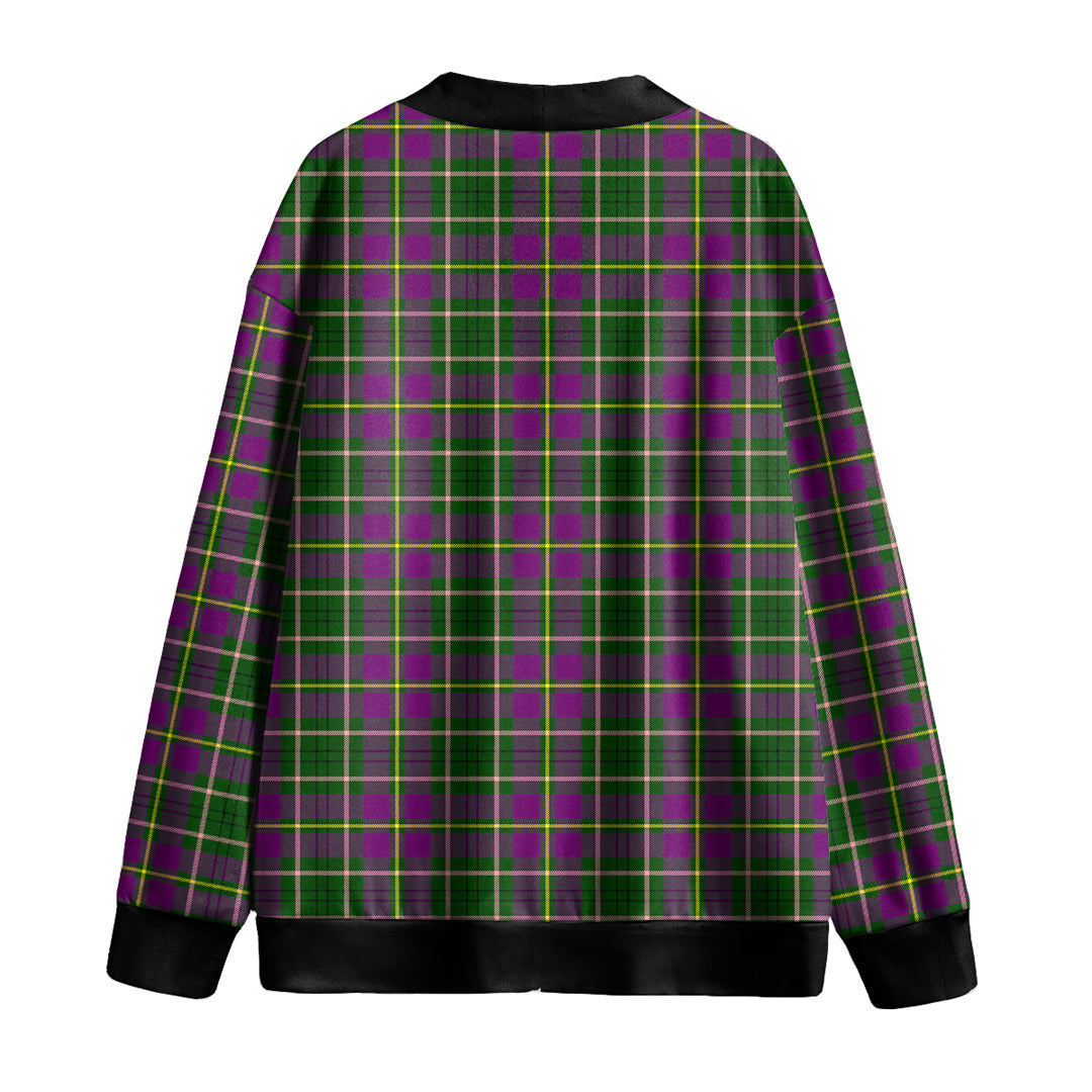 Taylor Tartan Plaid Knitted Fleece Cardigan