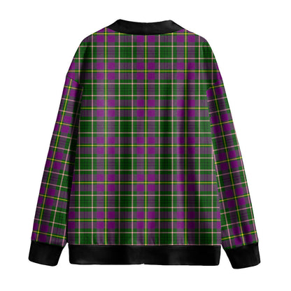 Taylor Tartan Plaid Knitted Fleece Cardigan