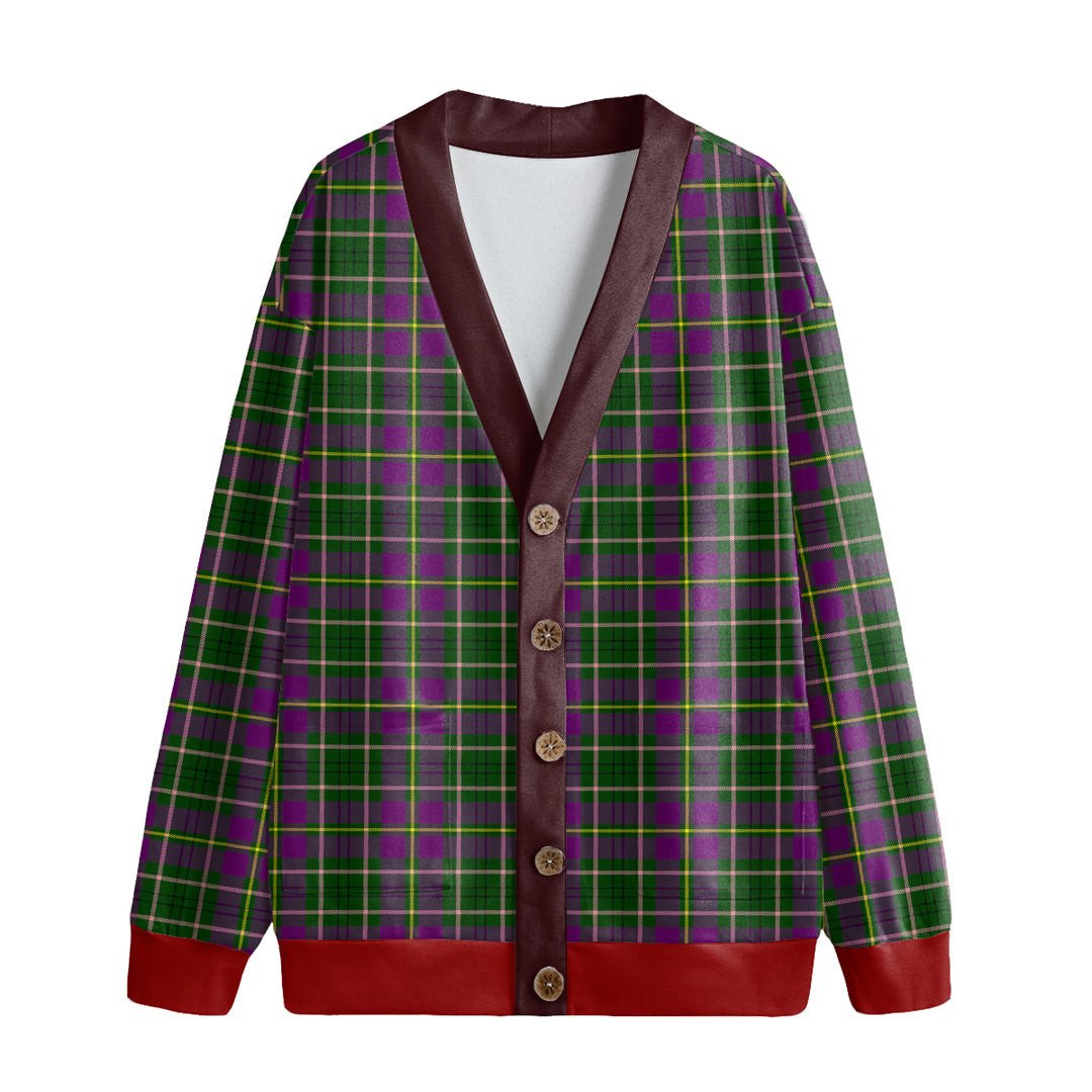 Taylor Tartan Plaid Knitted Fleece Cardigan