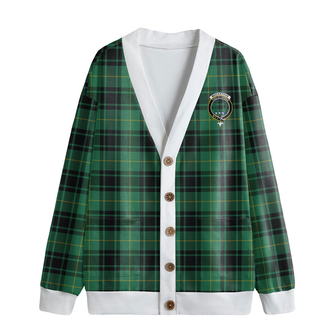 MacArthur Ancient Tartan Crest Knitted Fleece Cardigan