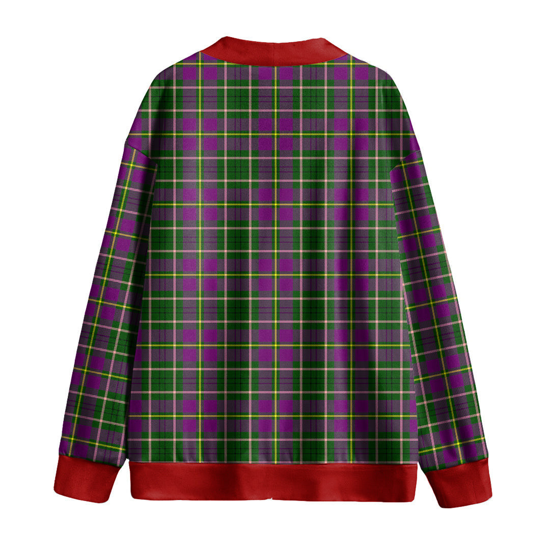 Taylor Tartan Plaid Knitted Fleece Cardigan