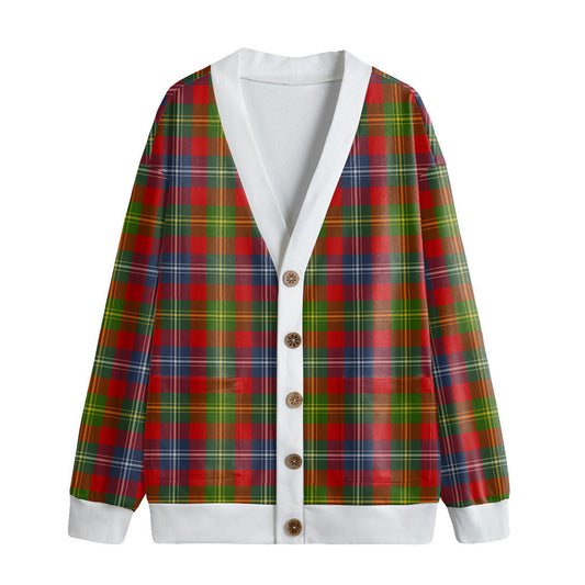 Forrester Tartan Plaid Knitted Fleece Cardigan