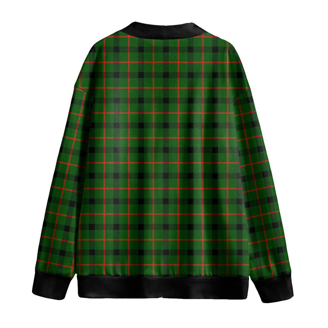 Kincaid Modern Tartan Plaid Knitted Fleece Cardigan