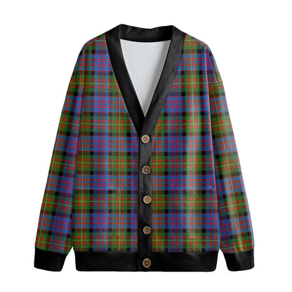 Carnegie Ancient Tartan Plaid Knitted Fleece Cardigan