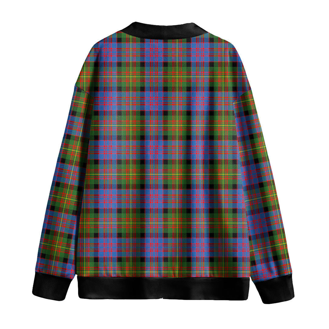 Carnegie Ancient Tartan Plaid Knitted Fleece Cardigan