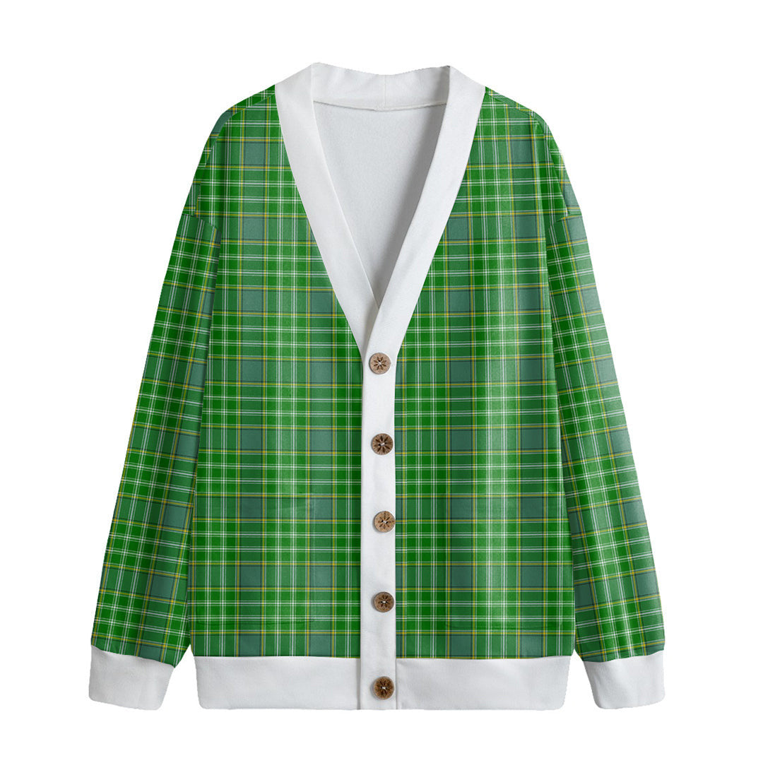 Currie Tartan Plaid Knitted Fleece Cardigan