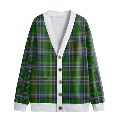 Pringle Tartan Plaid Knitted Fleece Cardigan