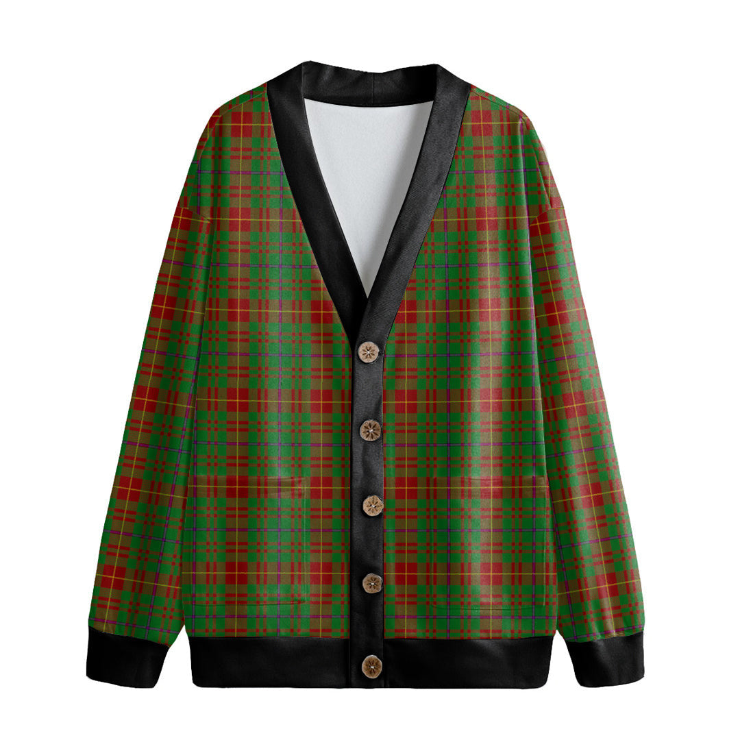 Fulton Tartan Plaid Knitted Fleece Cardigan