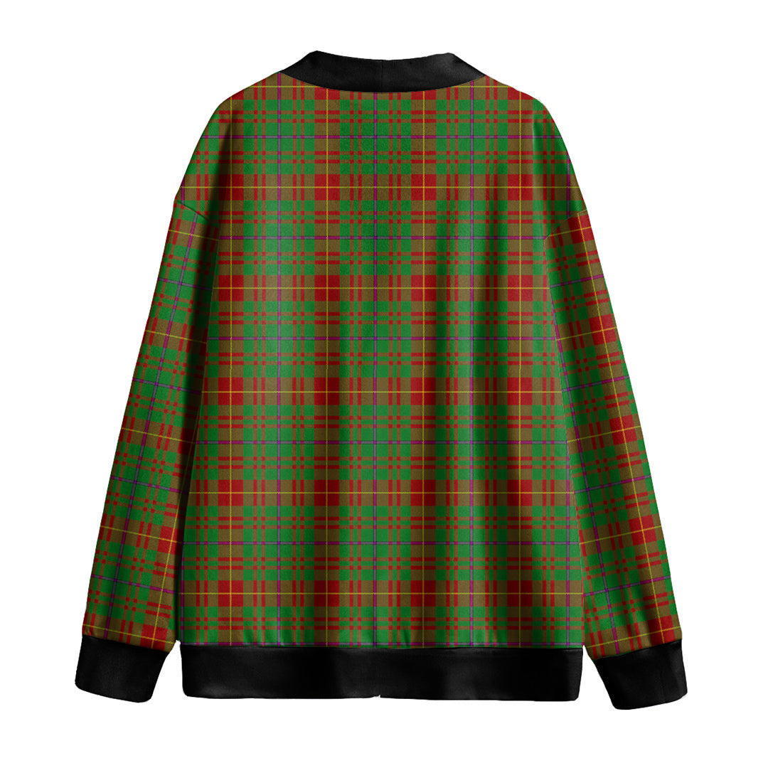 Fulton Tartan Plaid Knitted Fleece Cardigan