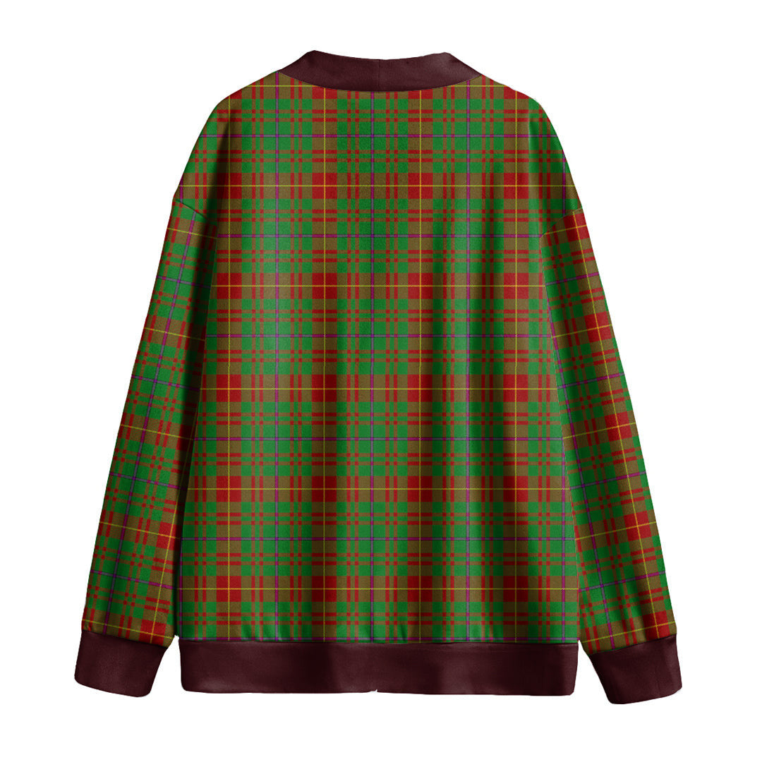 Fulton Tartan Plaid Knitted Fleece Cardigan