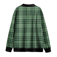 MacDonald Lord of the Isles Hunting Tartan Plaid Knitted Fleece Cardigan