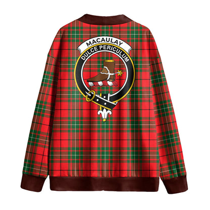 MacAulay Modern Tartan Crest Knitted Fleece Cardigan