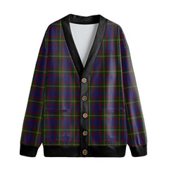 Durie Tartan Plaid Knitted Fleece Cardigan