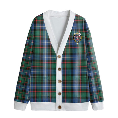 MacRae Hunting Ancient Tartan Crest Knitted Fleece Cardigan