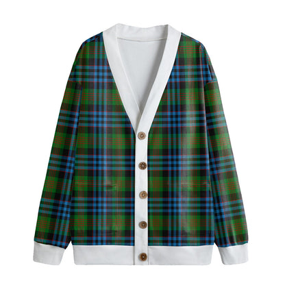 Newlands of Lauriston Tartan Plaid Knitted Fleece Cardigan