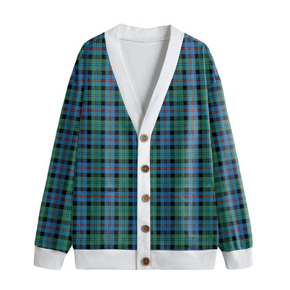 Campbell of Cawdor Ancient Tartan Plaid Knitted Fleece Cardigan