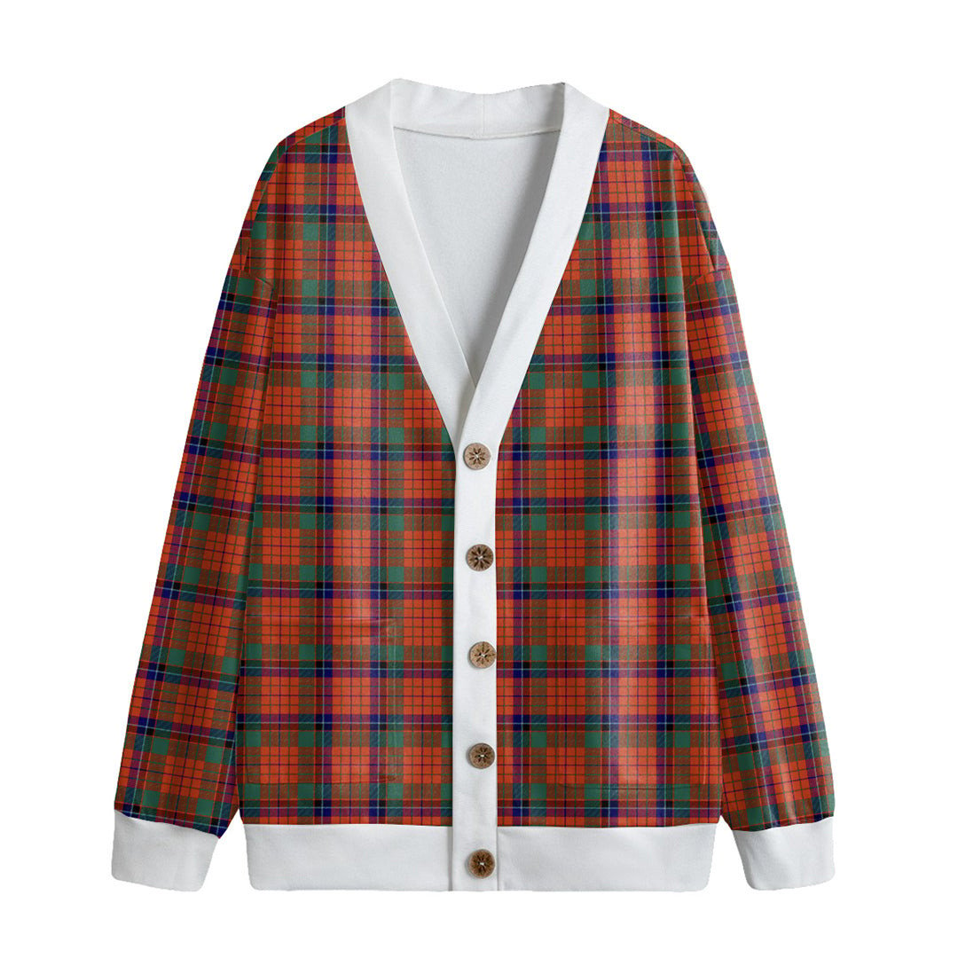 Nicolson Ancient Tartan Plaid Knitted Fleece Cardigan