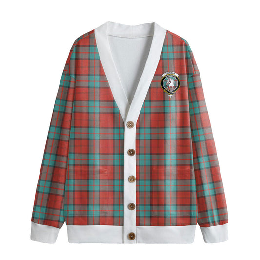 Dunbar Ancient Tartan Crest Knitted Fleece Cardigan