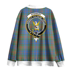 Stewart of Appin Hunting Ancient Tartan Crest Knitted Fleece Cardigan