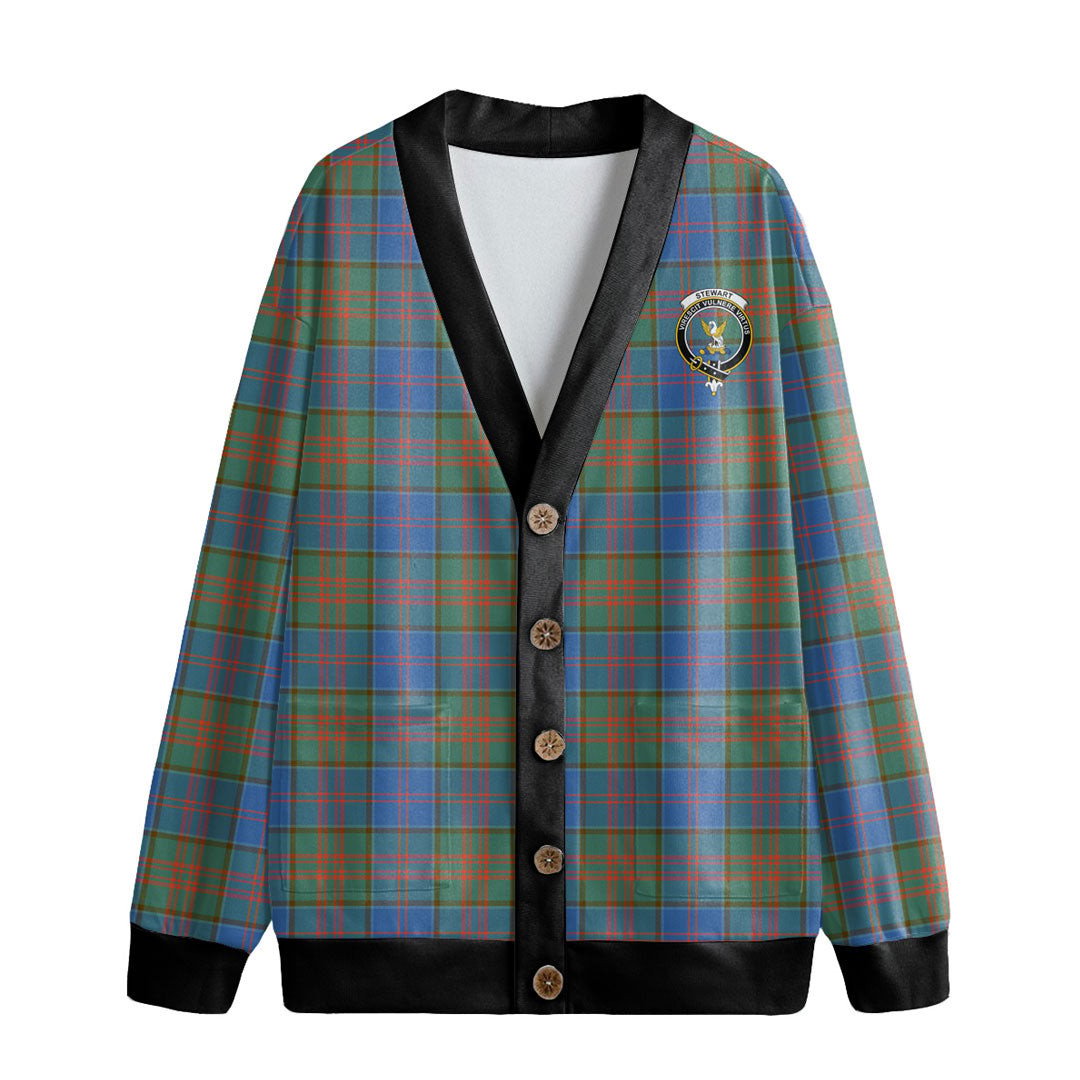 Stewart of Appin Hunting Ancient Tartan Crest Knitted Fleece Cardigan