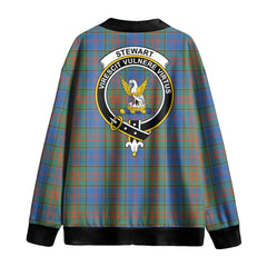 Stewart of Appin Hunting Ancient Tartan Crest Knitted Fleece Cardigan