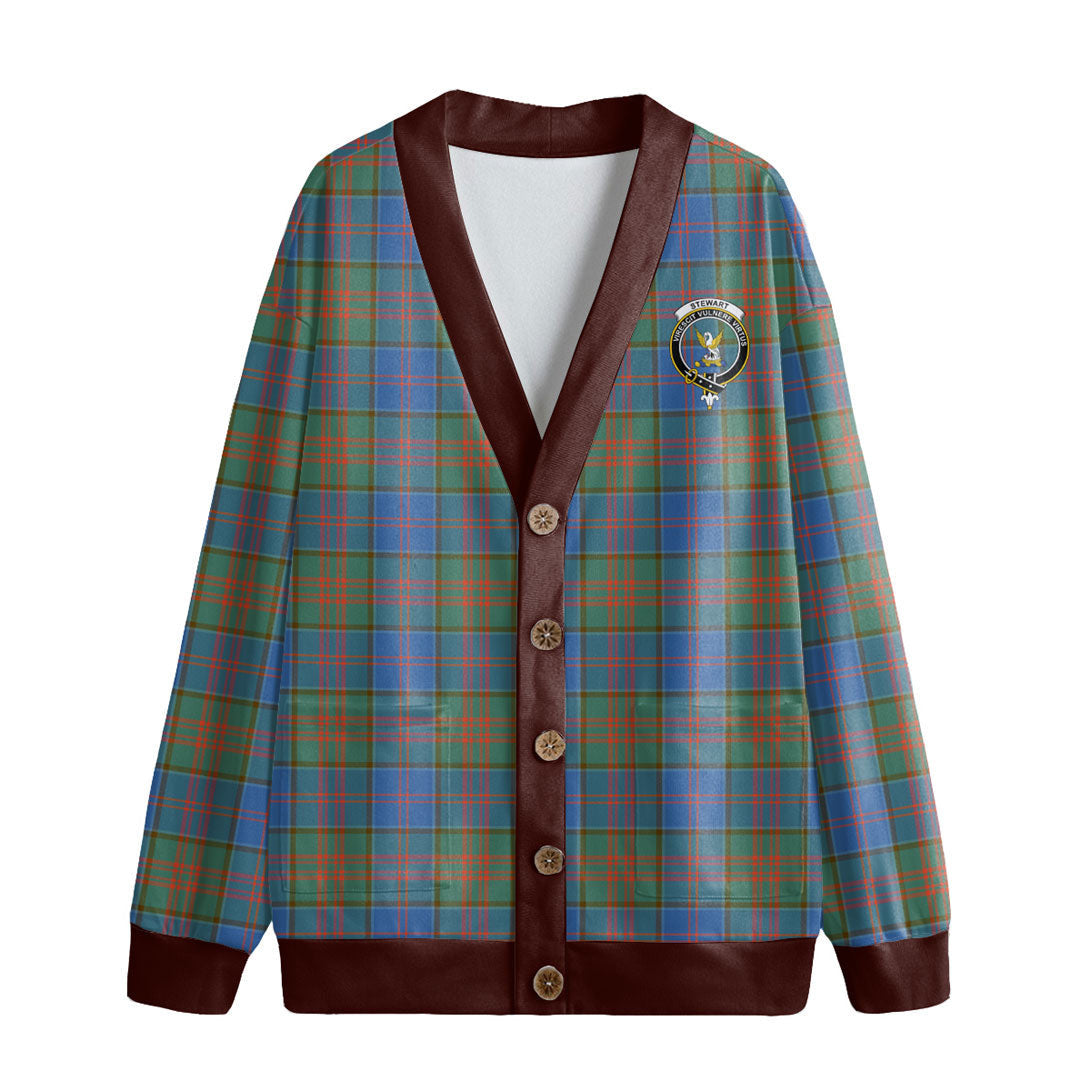 Stewart of Appin Hunting Ancient Tartan Crest Knitted Fleece Cardigan