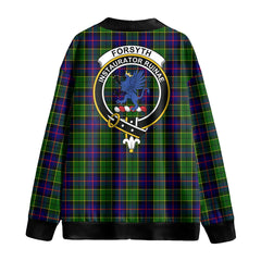 Forsyth Modern Tartan Crest Knitted Fleece Cardigan