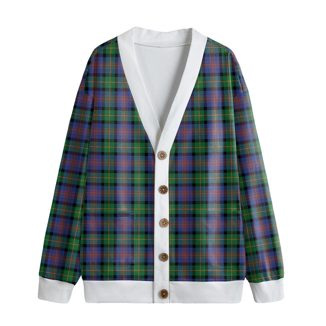 Logan Ancient Tartan Plaid Knitted Fleece Cardigan