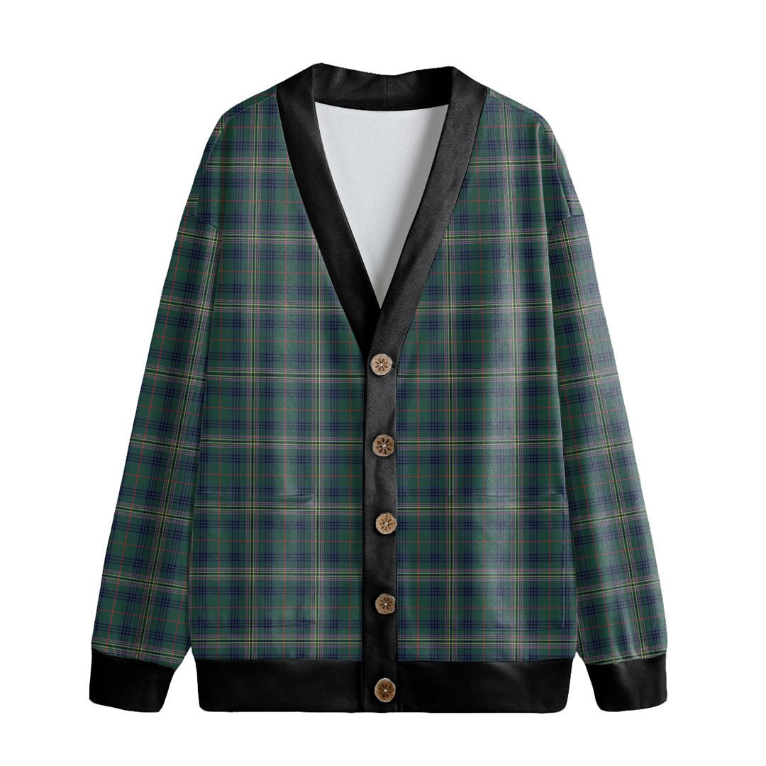 Kennedy Modern Tartan Plaid Knitted Fleece Cardigan